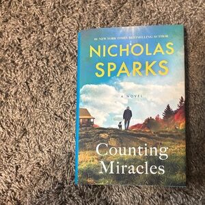 Nicholas Sparks "Counting Miracles" Hardcover - Blue/Multicolor Cover